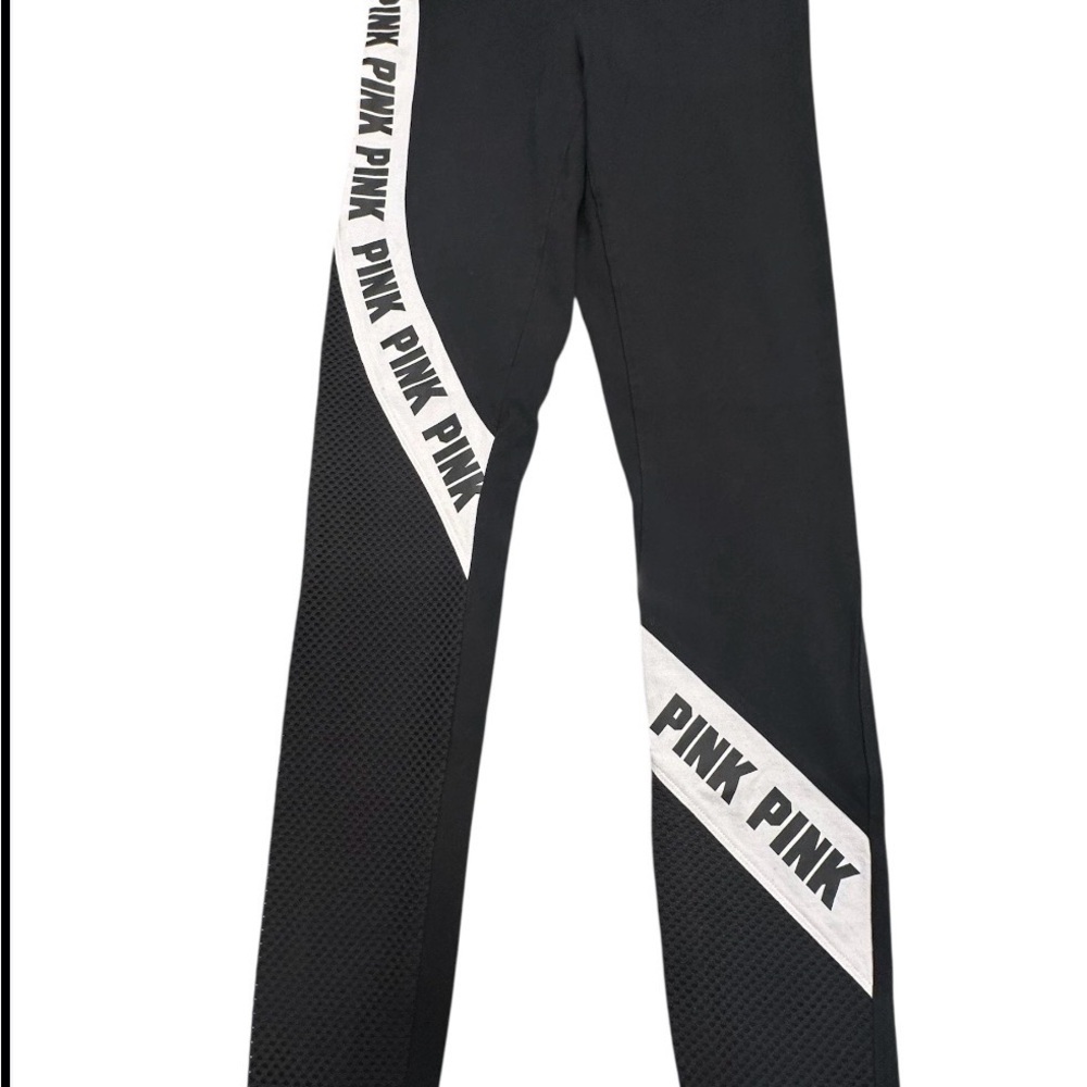 PINK Victoria's Secret Black and White Leggings